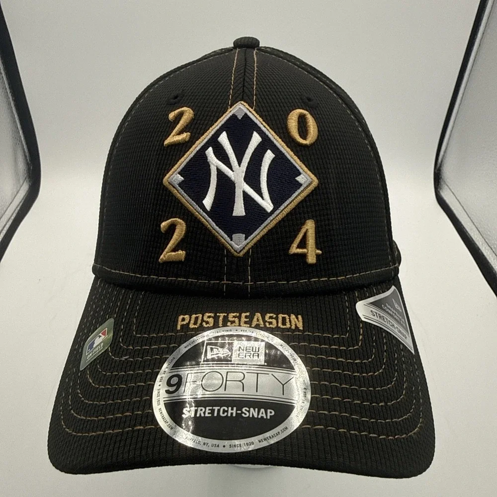 New Era New York Yankees 2024 Postseason 9Forty Stretch Hat Cap Snapback NEW‎